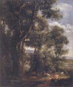 John Constable Landscape with goatherd and goats after Claude 1823 oil painting reproduction